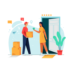 We safely deliver your products exactly to your location